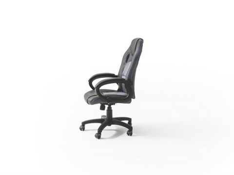 Drehstuhl Dulcea Schwarz/Grau