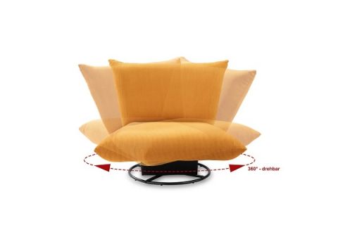 Sessel Creight Feincord gelb